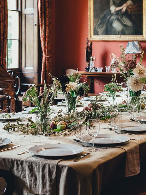 decorated dinner table